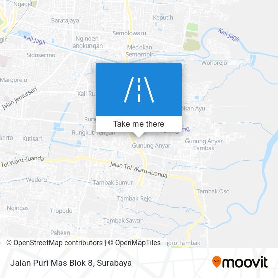 Jalan Puri Mas Blok 8 map