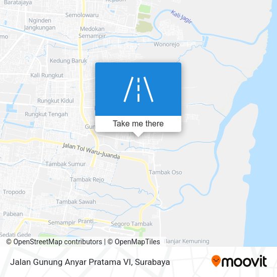 Jalan Gunung Anyar Pratama VI map