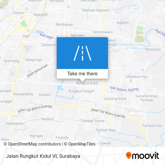 Jalan Rungkut Kidul VI map