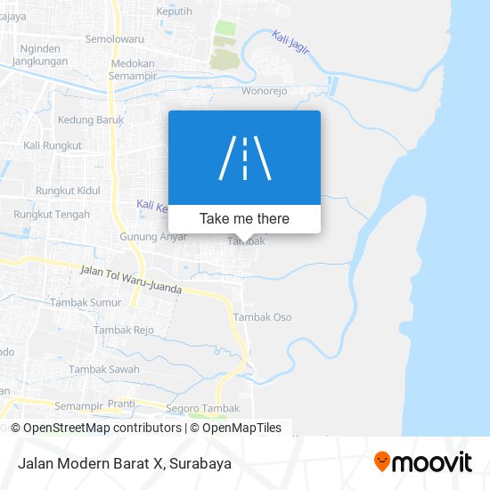 Jalan Modern Barat X map