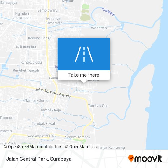 Jalan Central Park map