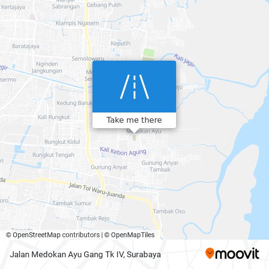 Jalan Medokan Ayu Gang Tk IV map