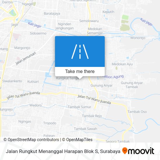 Jalan Rungkut Menanggal Harapan Blok S map