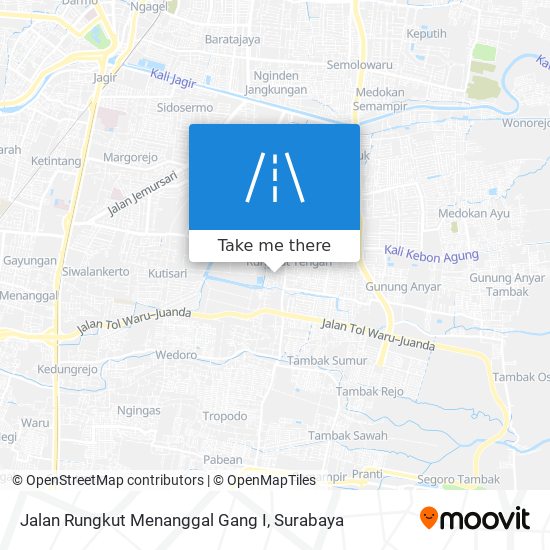 Jalan Rungkut Menanggal Gang I map