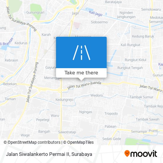 Jalan Siwalankerto Permai II map
