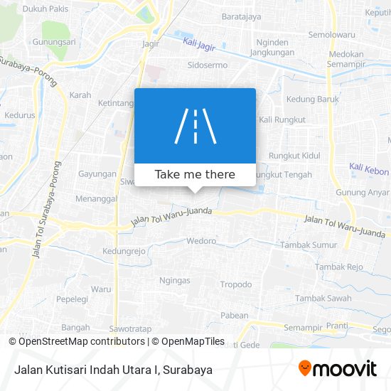 Jalan Kutisari Indah Utara I map
