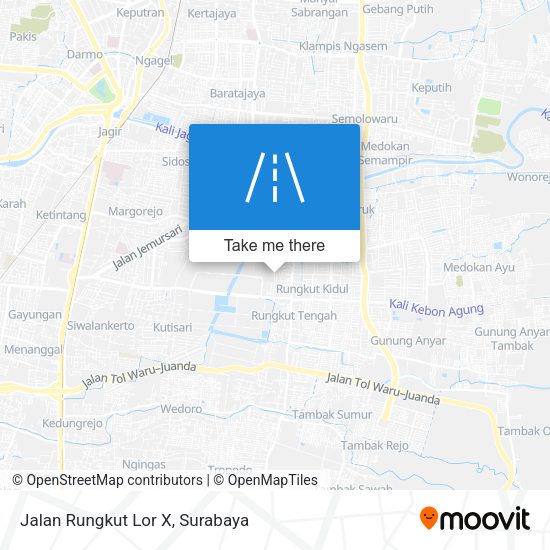 Jalan Rungkut Lor X map