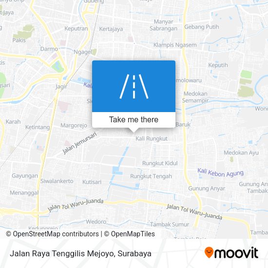 Jalan Raya Tenggilis Mejoyo map