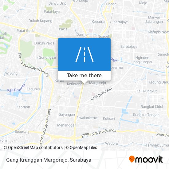 Gang Kranggan Margorejo map