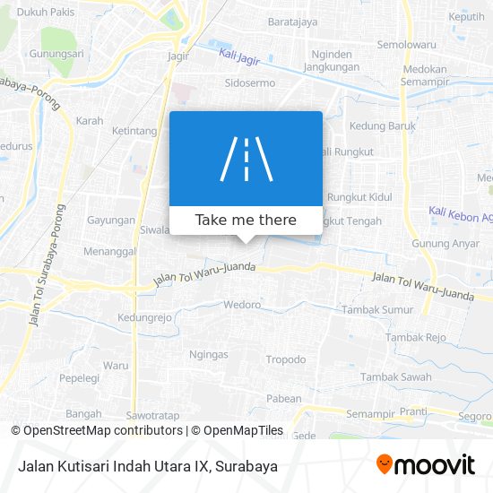 Jalan Kutisari Indah Utara IX map