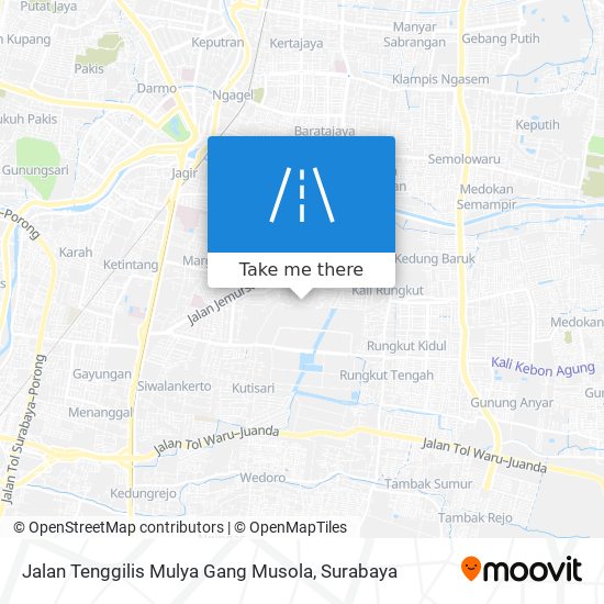 Jalan Tenggilis Mulya Gang Musola map