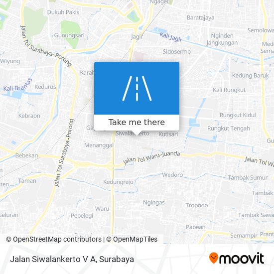 Jalan Siwalankerto V A map