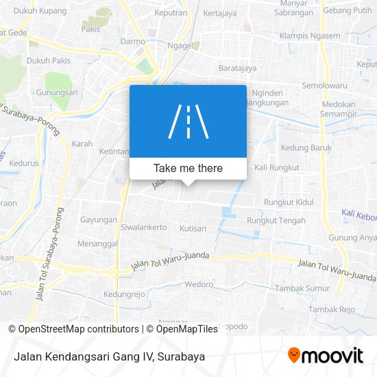 Jalan Kendangsari Gang IV map