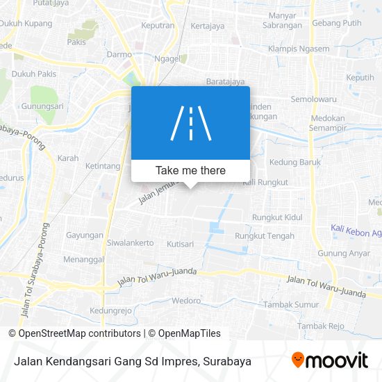 Jalan Kendangsari Gang Sd Impres map