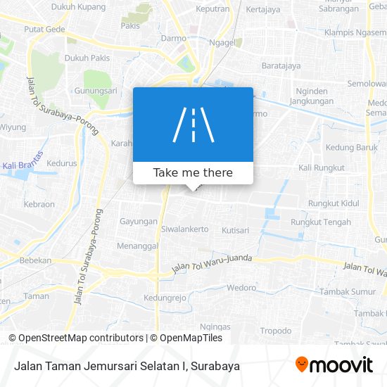 Jalan Taman Jemursari Selatan I map