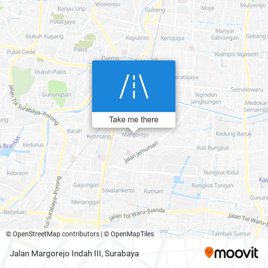Jalan Margorejo Indah III map