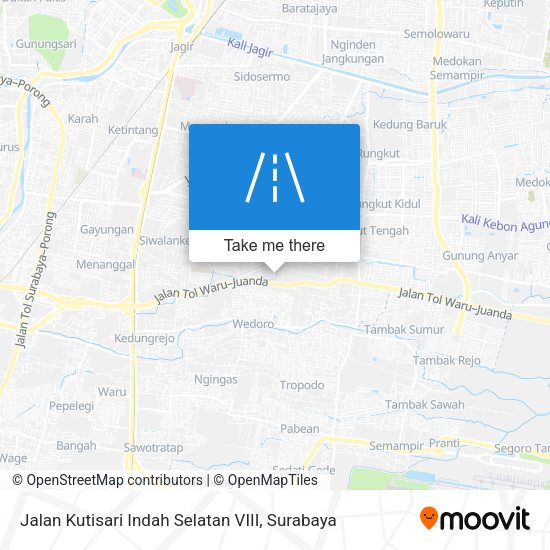 Jalan Kutisari Indah Selatan VIII map