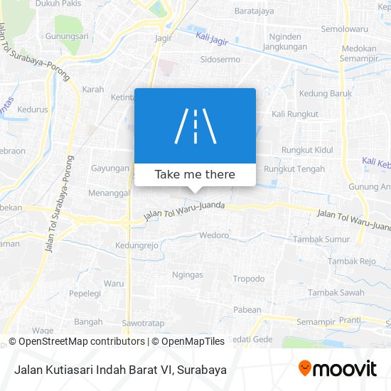 Jalan Kutiasari Indah Barat VI map