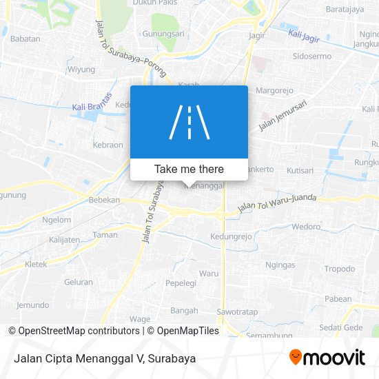 Jalan Cipta Menanggal V map