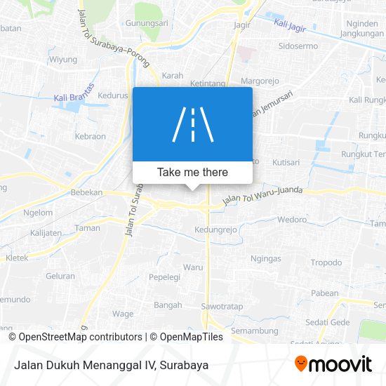Jalan Dukuh Menanggal IV map