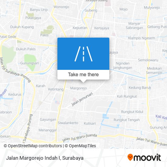 Jalan Margorejo Indah I map