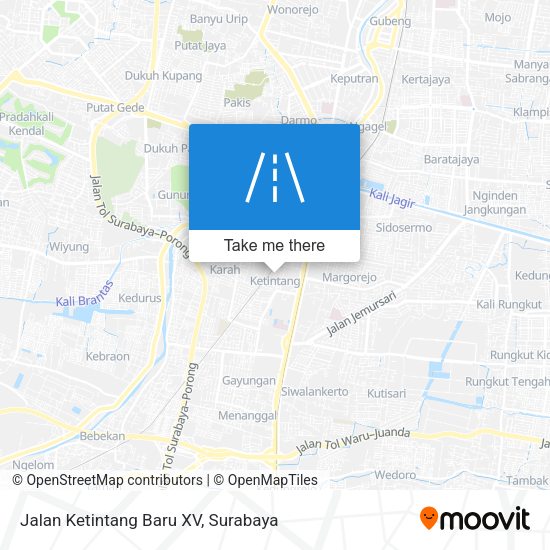 Jalan Ketintang Baru XV map