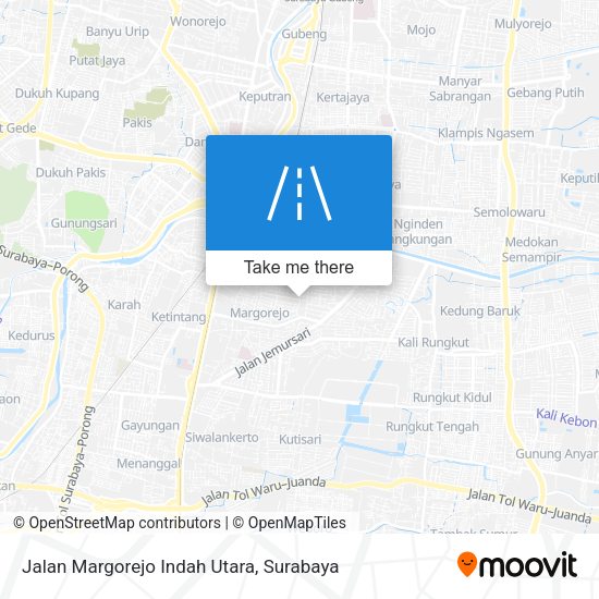 Jalan Margorejo Indah Utara map