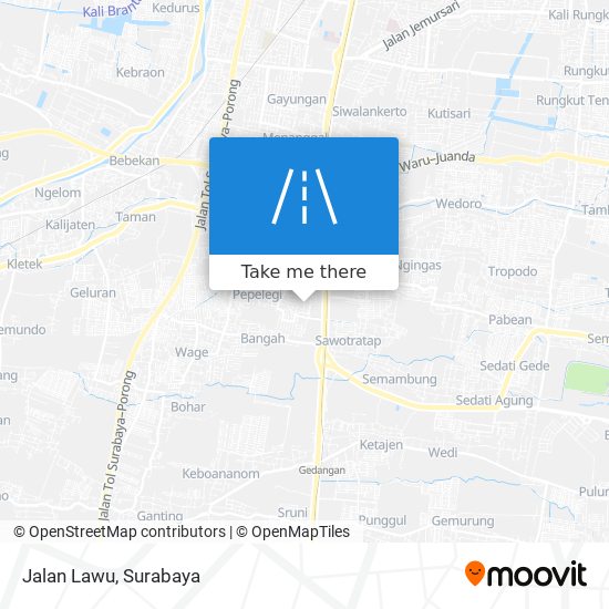 Jalan Lawu map