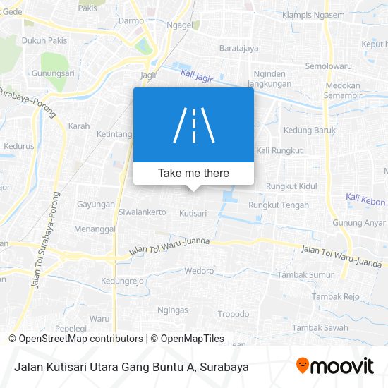 Jalan Kutisari Utara Gang Buntu A map