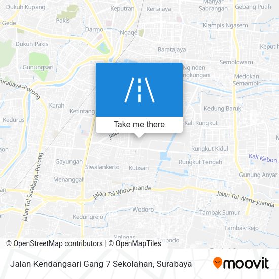 Jalan Kendangsari Gang 7 Sekolahan map