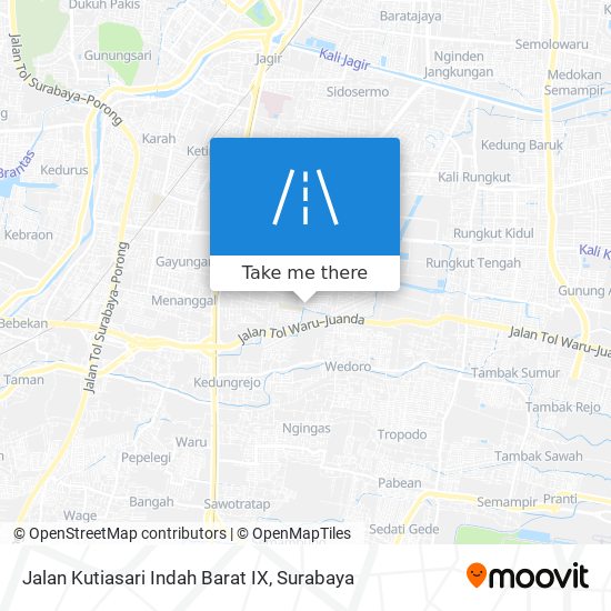 Jalan Kutiasari Indah Barat IX map