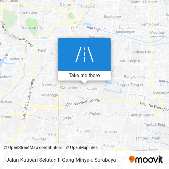 Jalan Kutisari Selatan II Gang Minyak map