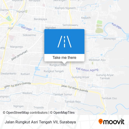 Jalan Rungkut Asri Tengah VII map