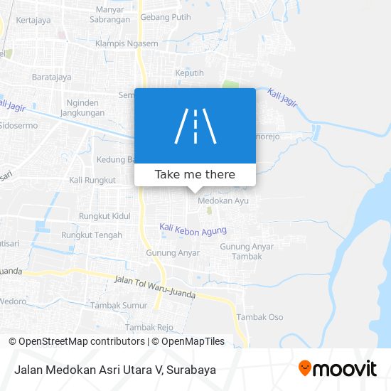 Jalan Medokan Asri Utara V map