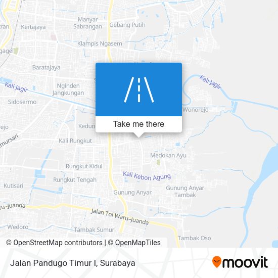 Jalan Pandugo Timur I map