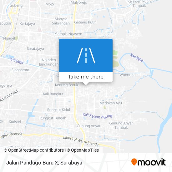 Jalan Pandugo Baru X map