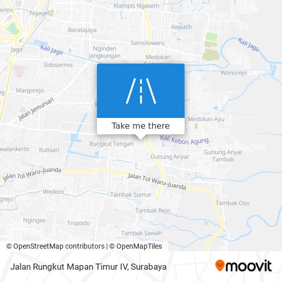 Jalan Rungkut Mapan Timur IV map