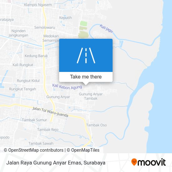 Jalan Raya Gunung Anyar Emas map