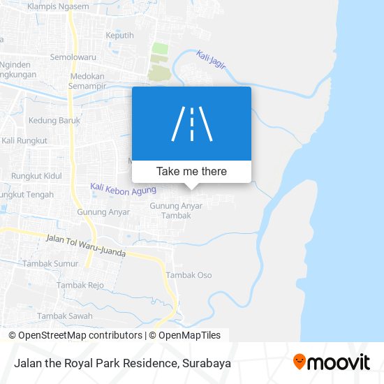 Jalan the Royal Park Residence map