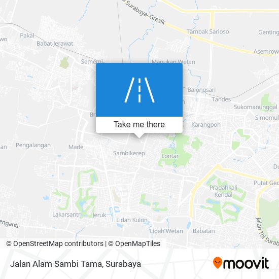 Jalan Alam Sambi Tama map