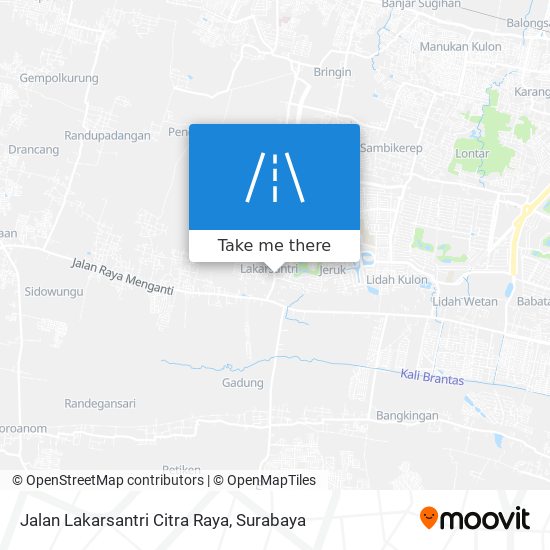 Jalan Lakarsantri Citra Raya map