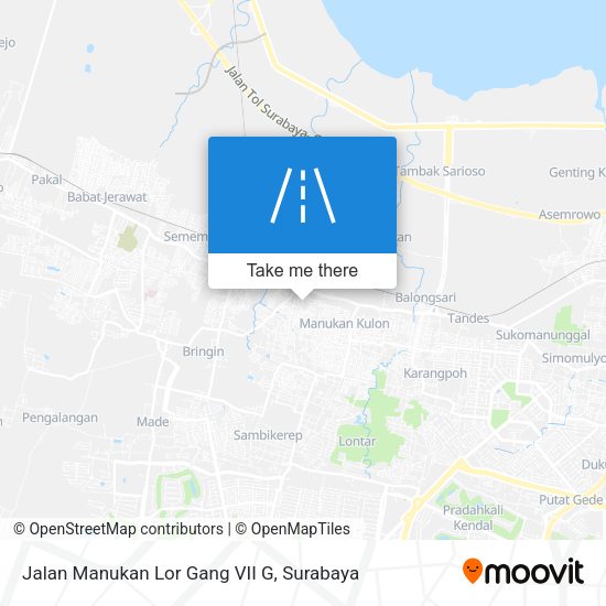 Jalan Manukan Lor Gang VII G map