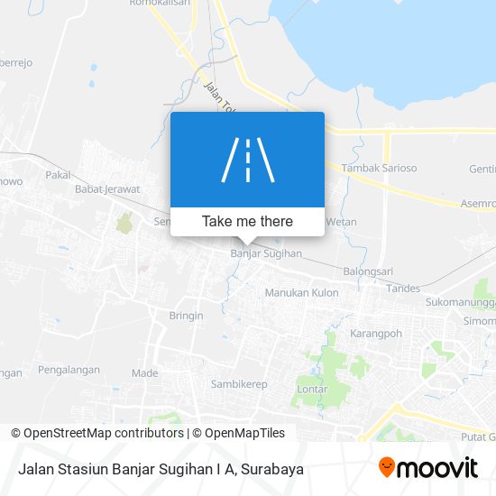 Jalan Stasiun Banjar Sugihan I A map