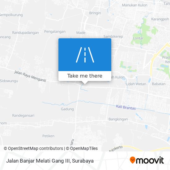 Jalan Banjar Melati Gang III map