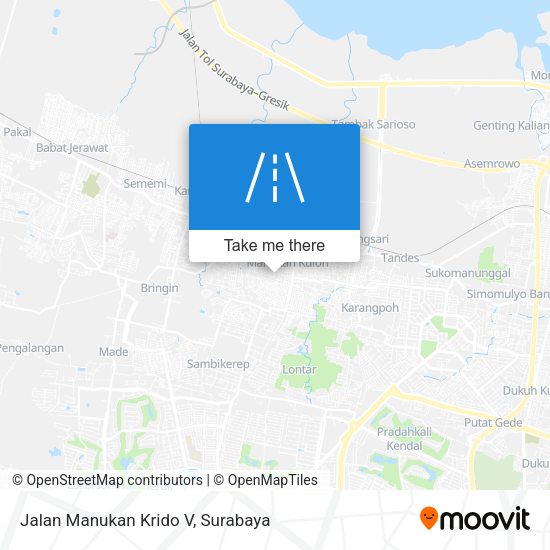 Jalan Manukan Krido V map