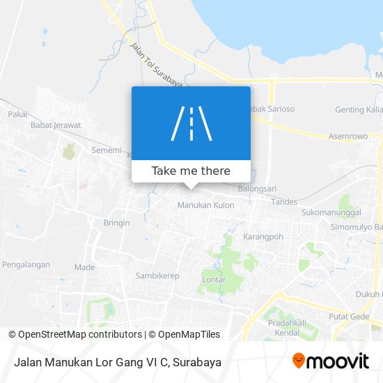 Jalan Manukan Lor Gang VI C map