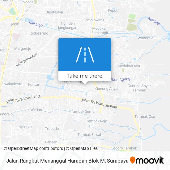 Jalan Rungkut Menanggal Harapan Blok M map