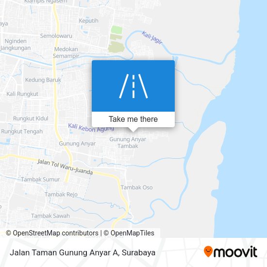 Jalan Taman Gunung Anyar A map