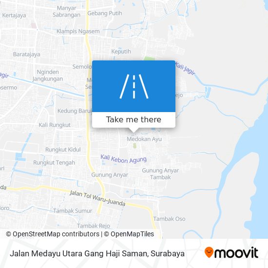 Jalan Medayu Utara Gang Haji Saman map