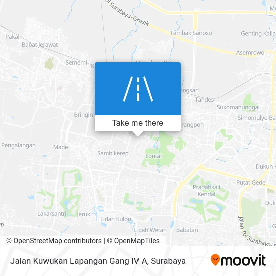 Jalan Kuwukan Lapangan Gang IV A map